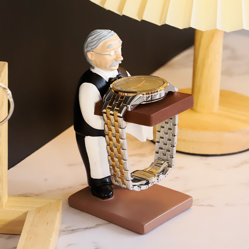 Creative Cartoon Old Manager Watch Stand Display Rack Watch Rack Ornaments - Image 6