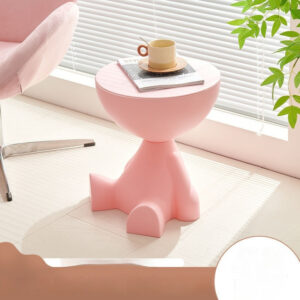 Light Luxury Cream Style Sofa Side Creative Flat Coffee Table