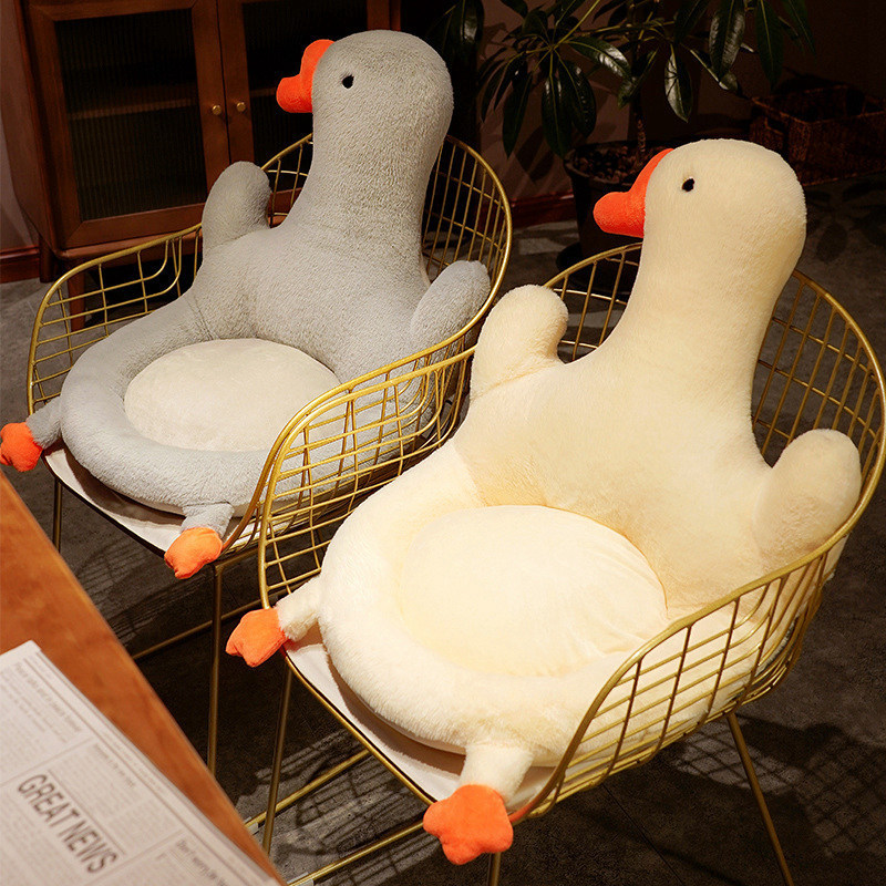 Cute Big White Geese Cushion Waist Support Tatami Seat Cushion