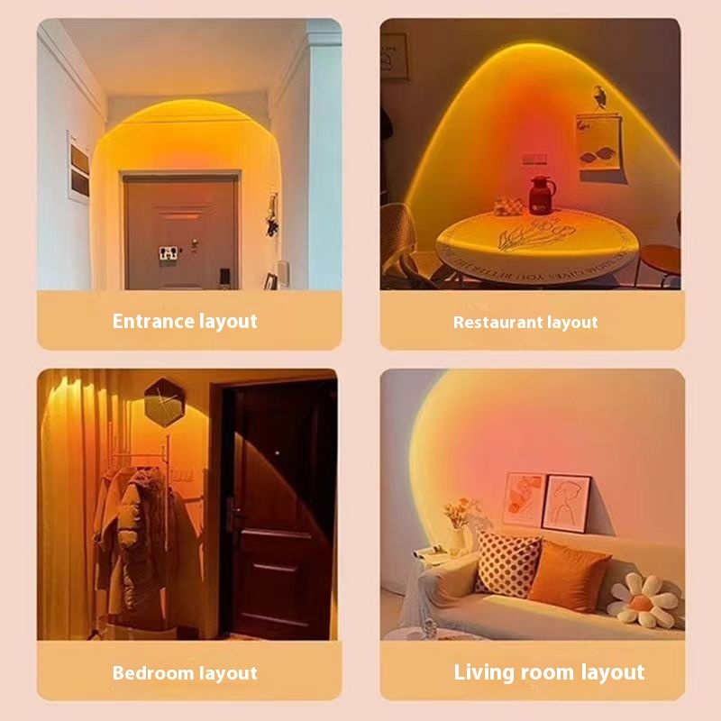 Hanging Rechargeable Sunset Sunset Light Movable Small Night Lamp - Image 4