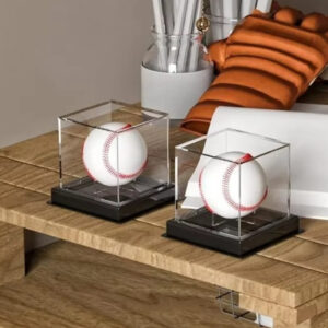Acrylic Transparent Baseball Display Box Baseball Shelf Base