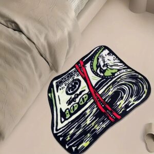 Dollars Rich Floor Mat  Creative Dollars Rich Floor Mat  Irregular Money Rug Funny Money Shaped Carpet Home Decor Bedroom Mat Hallway Balcony Entrance Doormat